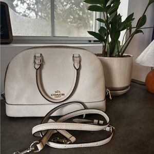 Coach Ivory Leather Satchel